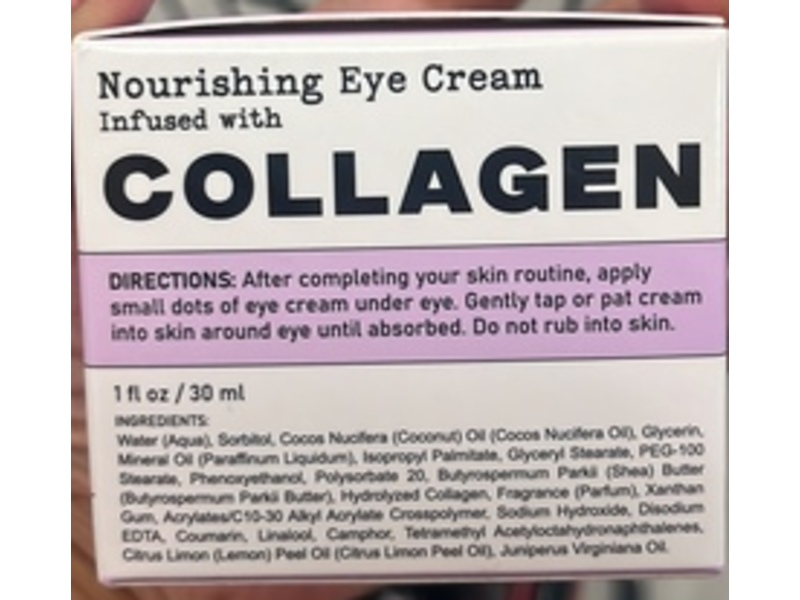 Dr. Wellness Nourish Eye Cream, Collagen, 1 fl oz/30 mL