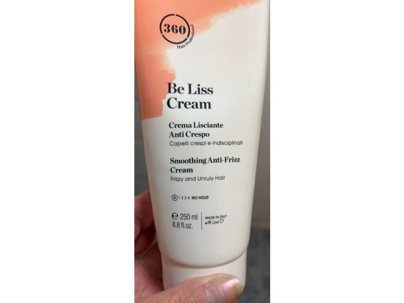 360 Hair Professional Be Liss Cream Smoothing Anti-Frizz Cream, 8.8 fl oz/250 mL
