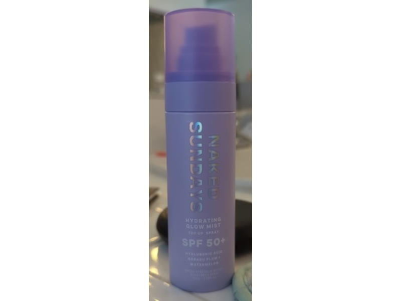 Naked Sundays Hydrating Glow Mist Top Up Spray, SPF 50+, 2.53 fl oz/75 mL