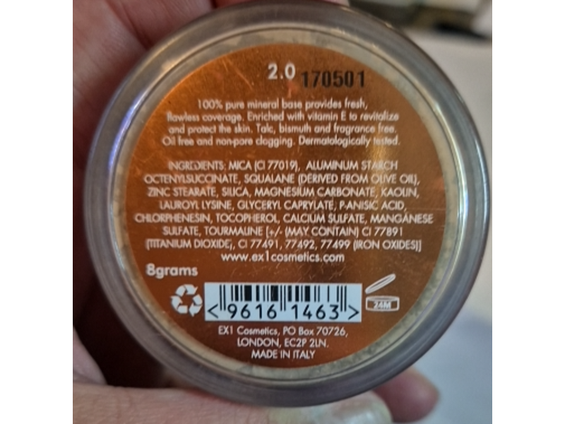 Ex1 Pure Crushed Minerals Powder Foundation, 2.0, 8 g