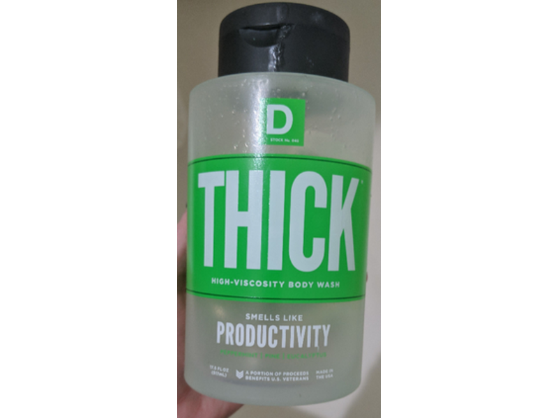 Duke Cannon Supply Co. Thick High-Viscosity Body Wash, Smells Like Productivity, 17.5 fl oz / 517 ml
