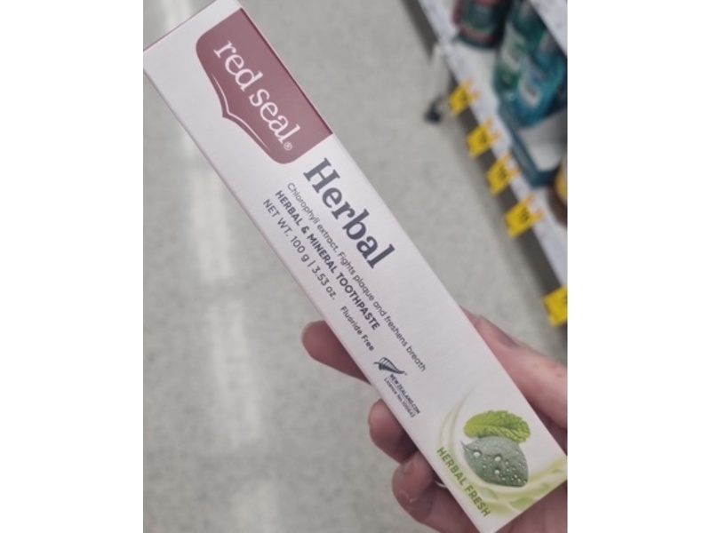 Red Seal Herbal & Mineral Toothpaste, Herbal Fresh, 3.53 oz/100 g