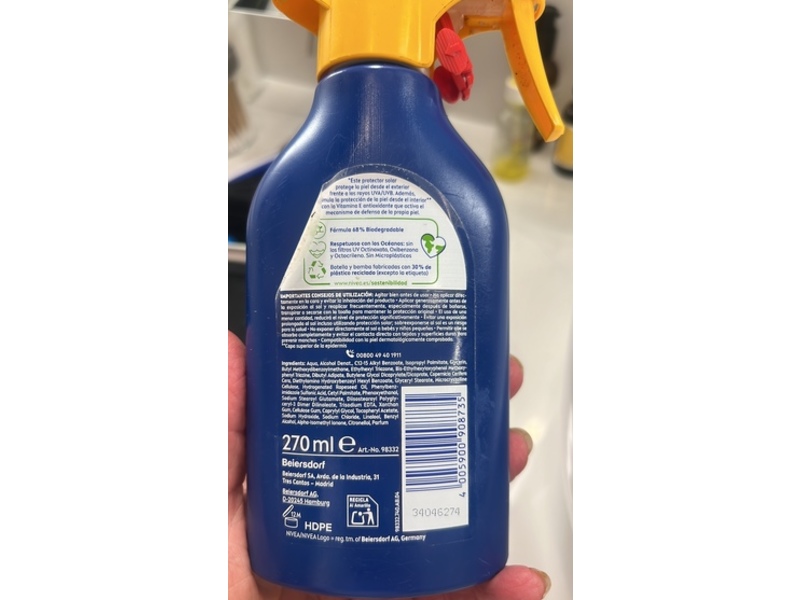 Nivea Sun Protects & Moisturize Sunscreen Spray, SPF 50+, 270 mL