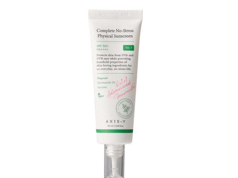 AXIS-Y Complete No-Stress Physical Sunscreen V.3, SPF 50+ PA++++, 1.69 fl oz/50 mL