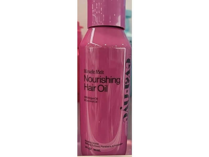 EVA NYC Miracle Melt Nourishing Hair Oil, Argan Oil & Coconut Oil, 2 fl oz/60 mL