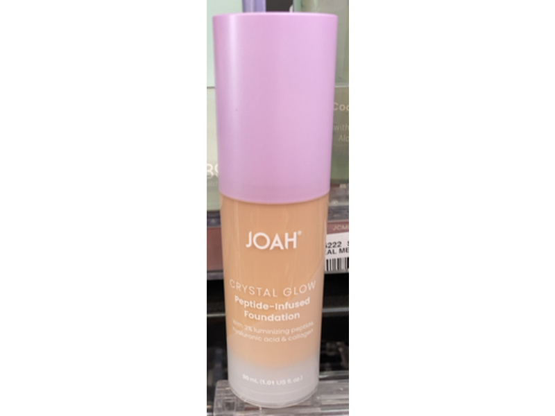 Joah Crystal Glow Peptide-Infused Foundation,PFC040-Fair with cool undertones, 1.01 fl oz/30 mL