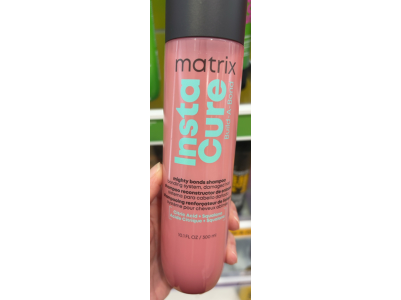 Matrix Insta Cure Build-A-Bond Mighty Bonds Shampoo, Citric Acid + Squalene, 10.1 fl oz/300 mL