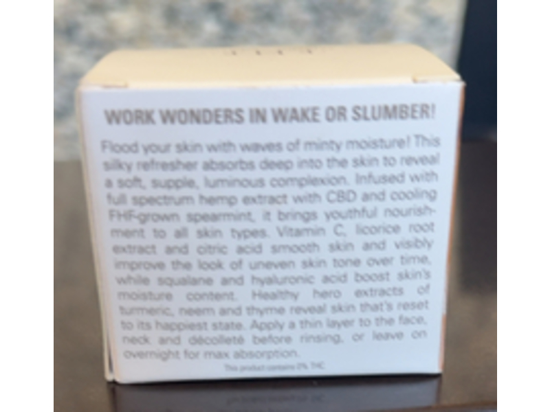 Farmhouse Fresh Bluephoria Chill-Out Super Moisture Mask, Spearmint + CBD, 1.7 fl oz/50 mL