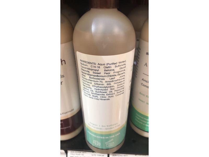 Zion Health Adama Ancient Minerals Shampoo, French Pear, 16 fl oz/473 mL