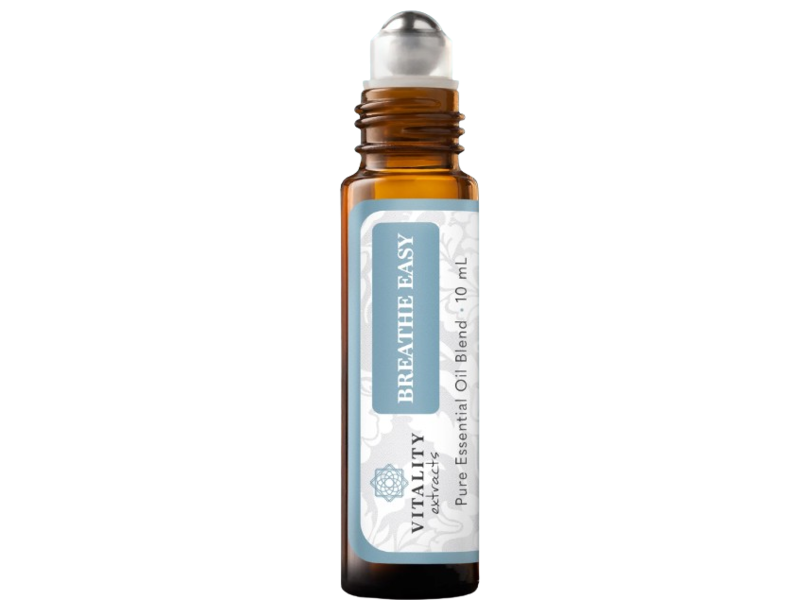 Vitality Extracts Breathe Easy Pure Essential Oil Blend Roll On, 10 mL