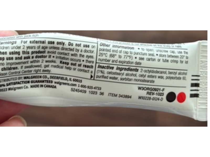 Walgreens Jock Itch Cream, Clotrimazole, 0.5 fl oz/14.2 g