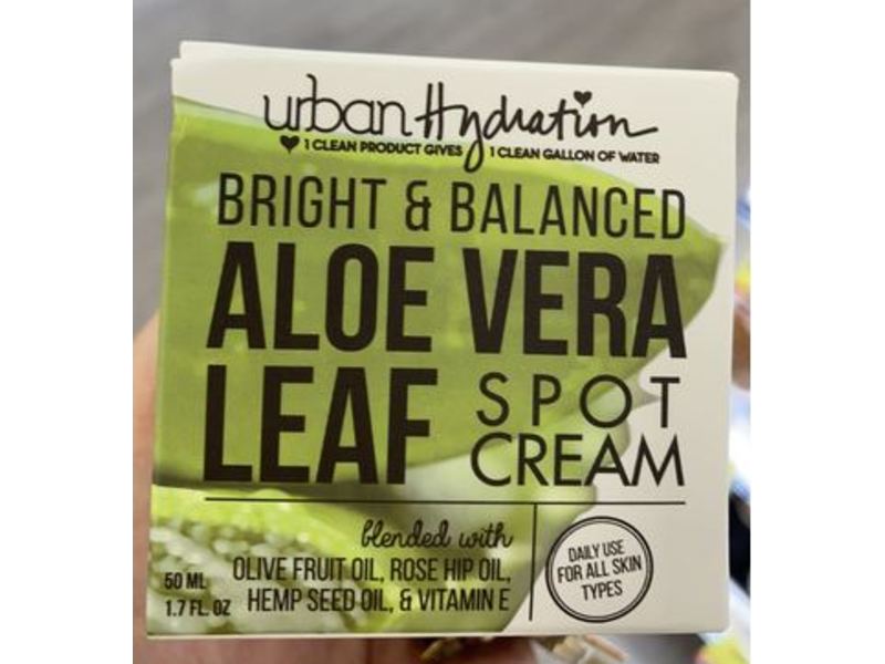 Urban Hydration Aloe Vera Leaf Spot Cream, Bright & Balanced, 1.7 fl oz / 50 ml