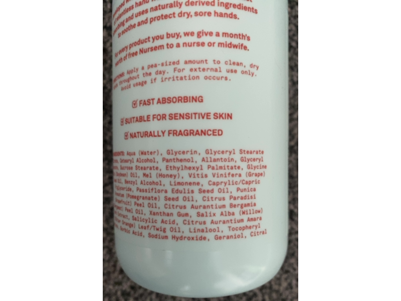 Nursem Caring Hand Cream, 300 mL