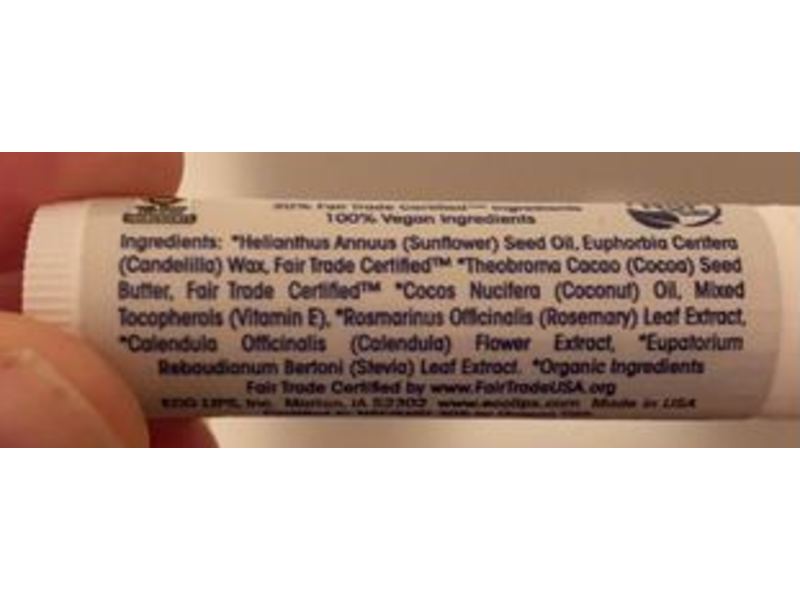 Eco Lips Bee Free Vegan Lip Balm, Unscented, 0.15 oz