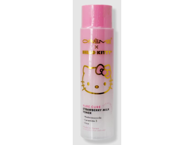 The Creme Sop Creme X Hello Kitty Pure Cure Strawberry Milk Toner, 6.76 fl oz/200 mL