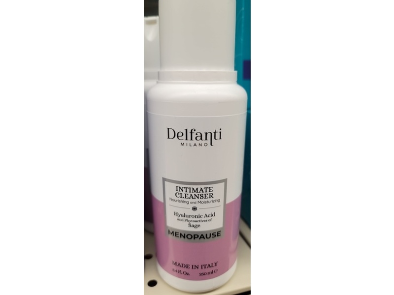 Delfanti Milano Menopause Intimate Cleanser, 8.4 fl oz/250 mL