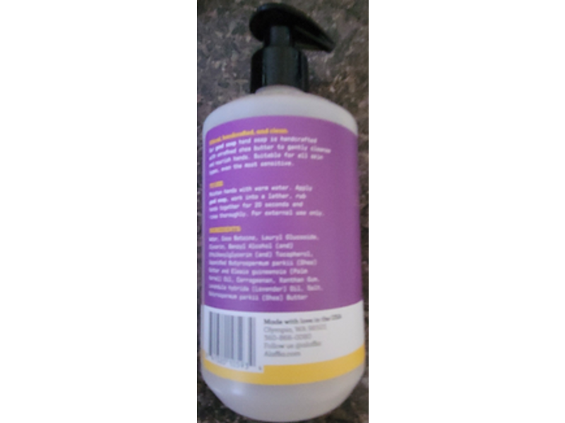Alaffia Good Soap Nourishing Hand Soap, Lavender, 12 fl oz/355 mL