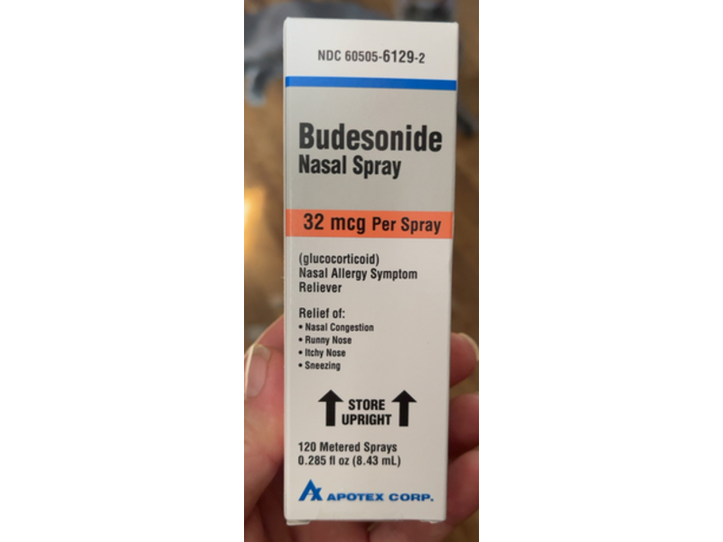 Apotex Budesonide Nasal Spray, 0.285 fl oz/8.43 mL