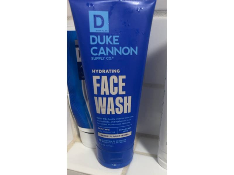 Duke Cannon Supply Co. Hydrating Face Wash, 6 fl oz/177 mL