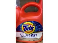 Tide+ UtraOxi White & Bright Liquid Laundry Detergent, 100 Loads, 128 fl oz/3.78 L - Image 3