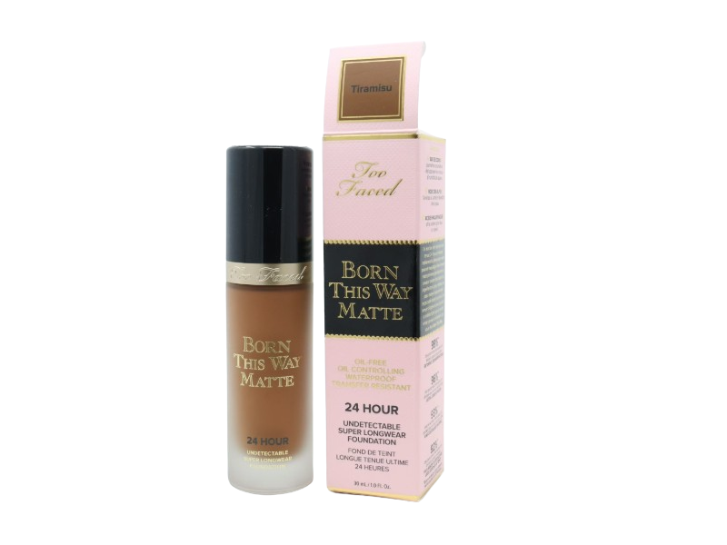 Too Faced Born This Way Matte Super Longwear Foundation, Tiramisu, 1.0 fl oz/30 mL
