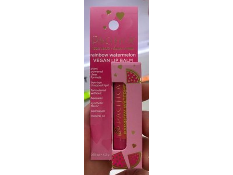 Pacifica Vegan Lip Balm, Rainbow Watermelon, 0.15 oz/4.2 g