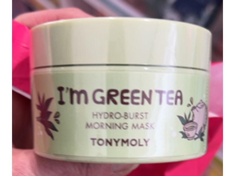 Tony Moly Hydro - Burst Morning Beauty Mask, I'm Green Tea, 3.3 fl oz/100 mL
