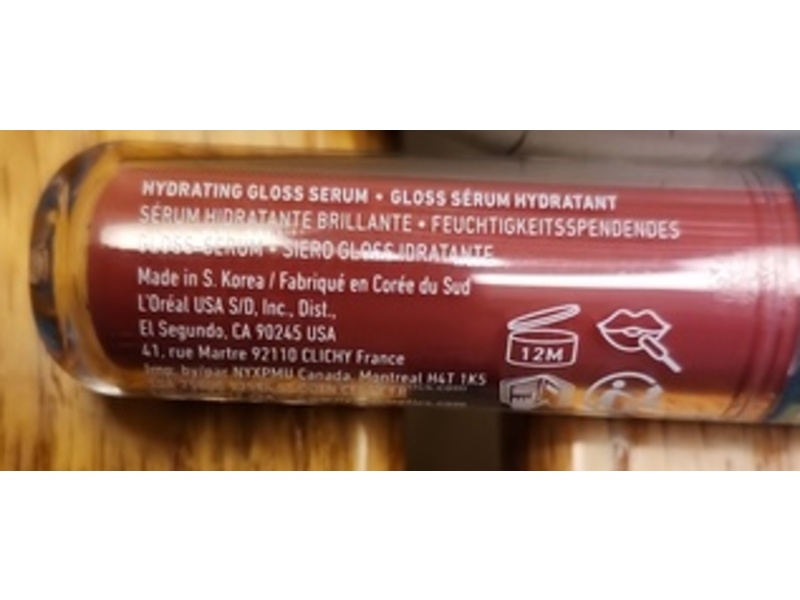 Nyx Professional Makeup Lip IV Hydrating Gloss Serum, Bubblegum Burst, 0.16 fl oz/5 mL