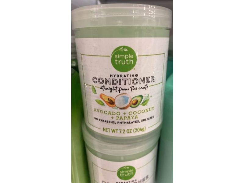 Simple Truth Hydrating Conditioner, Avocado + Coconut + Papaya, 7.2 oz/204 g