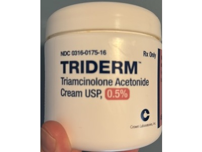 Triderm (triamcinolone acetonide) Cream, 454 g, Crown Laboratories (Rx)