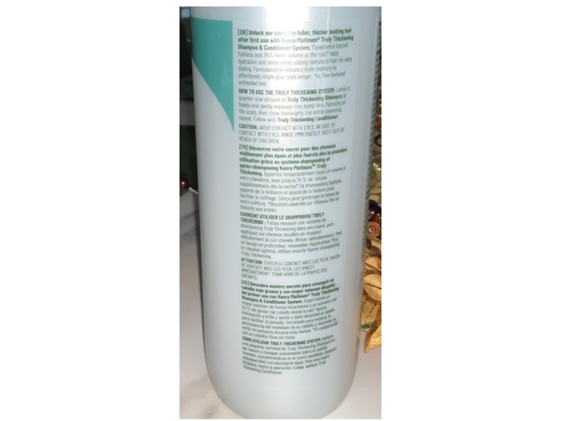 Kenra Platinum Truly Thickening Shampoo, 33.8 fl oz/1000 mL