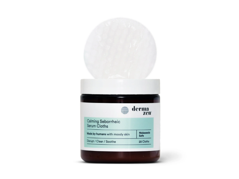 Derma Zen Calming Seborrheic Serum Cloths, 28 Count