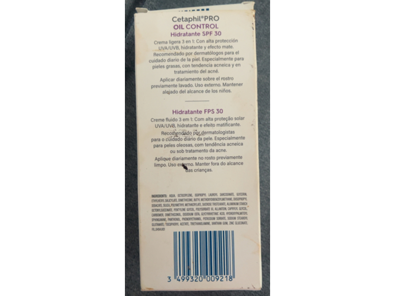 Cetaphil Pro Oil Control Moisturising Cream, SPF 30, 4 fl oz/118 mL