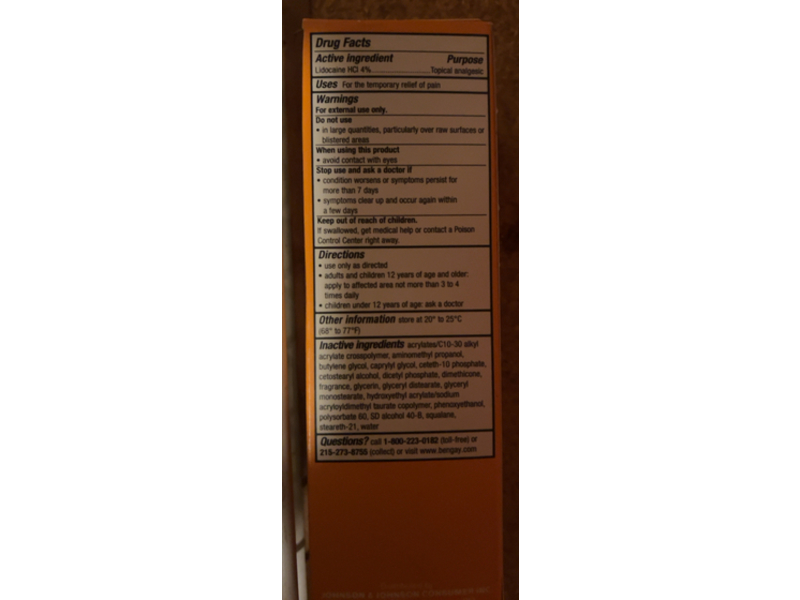 Bengay Topical Analgesic Cream, Ginger Citrus, 3 oz/85 g