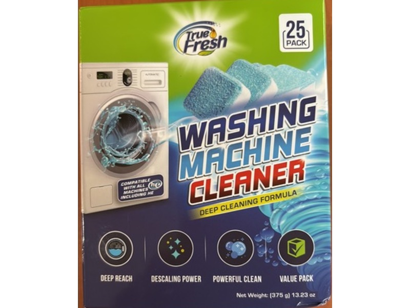 True Fresh Washing Machine Cleaner Tablets, 13.23 oz/375 g, 25 Count