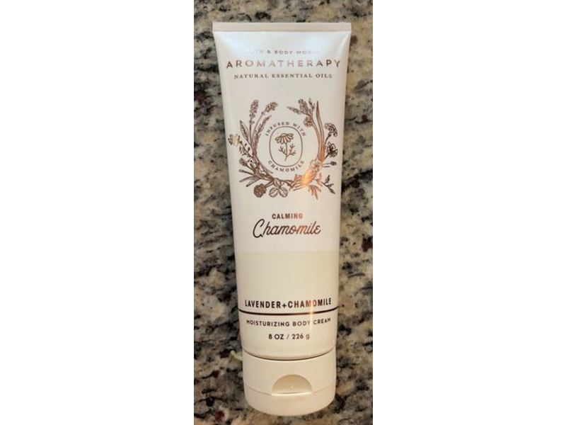Bath & Body Works Aromatherapy Calming Body Cream, Lavender + Chamomile, 8 oz/226 g