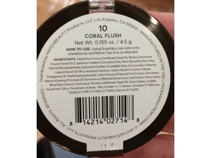 Found Nourishing Cream Blush Tint, 10 Coral Flush, 0.159 oz/4.5 g