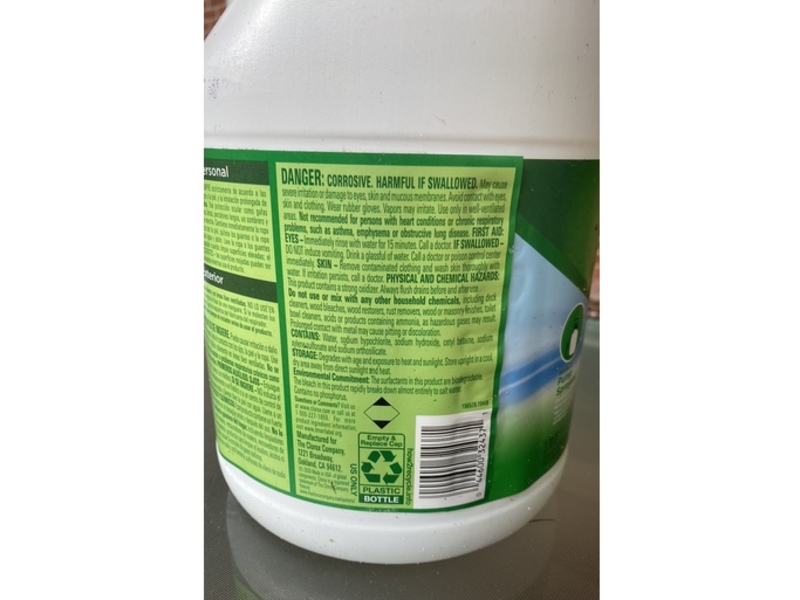 Clorox Outdoor Bleach, 21 fl oz/3.58 L