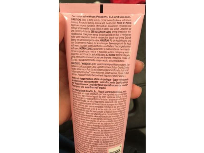 Yes To Watermelon Light Hydration Super Fresh Cleanser, 4 fl oz/119 mL