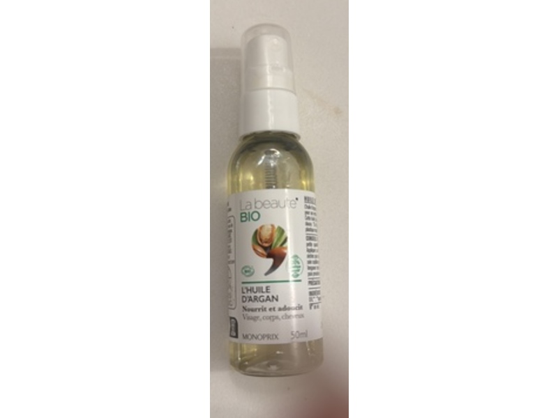Monoprix La Beaute Bio Argan Oil, 50 mL