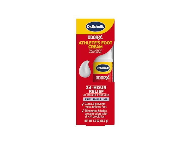Dr. Scholl's Odor-X Athlete's Foot Cream, 1.0 oz/28.3 g