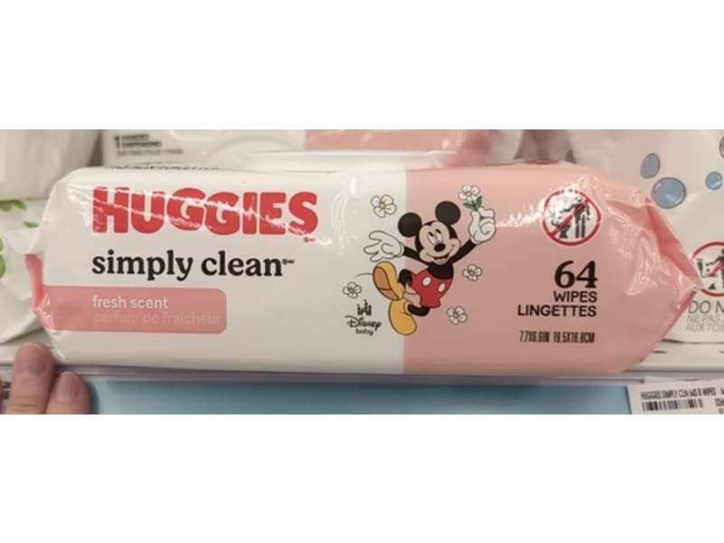 Huggies Simply Clean Wipes, Fresh Scent, 64 Count
