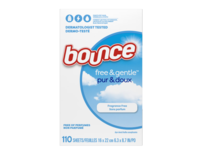 Bounce Dryer Sheets, Free & Gentle, 110 Count - thumbnail 1