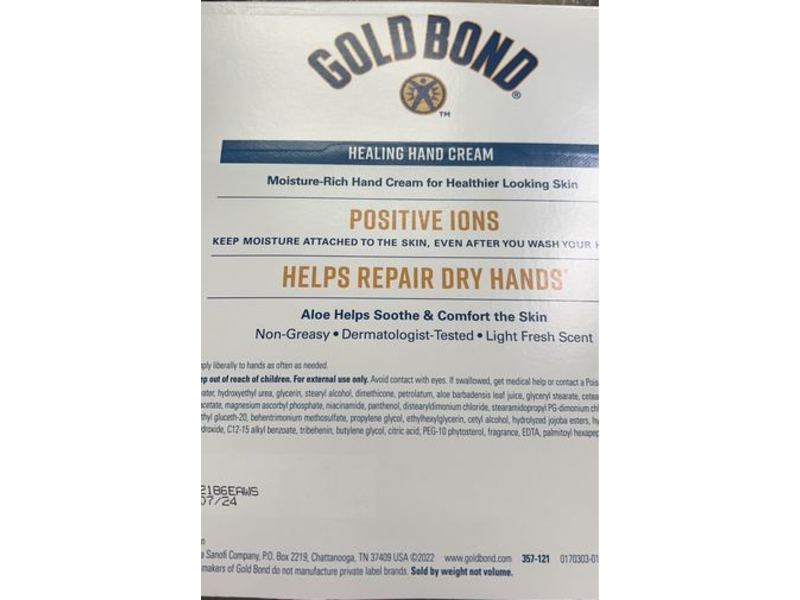 Gold Bond Healing Hand Cream, Aloe, 3 oz/85 g