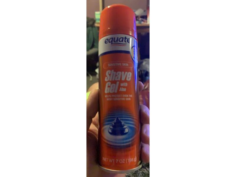 Equate Sensitive Skin Shave Gel, Aloe, 7 oz/198 g