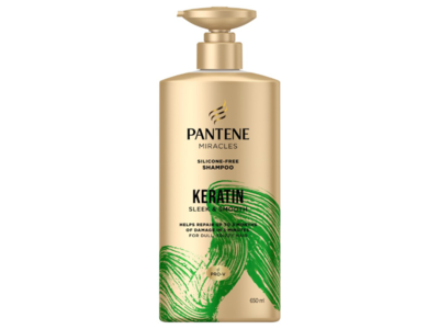 Pantene Miracles Keratin Shampoo, Sleek & Smooth, 650 mL