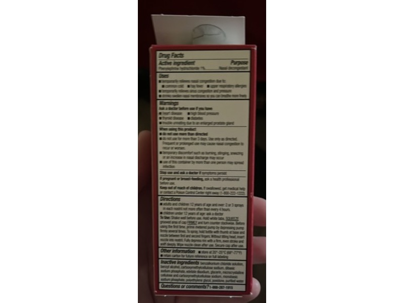Equate Moisturizing Nasal Spray, Nasal Decongestant, 1 fl oz/30 mL