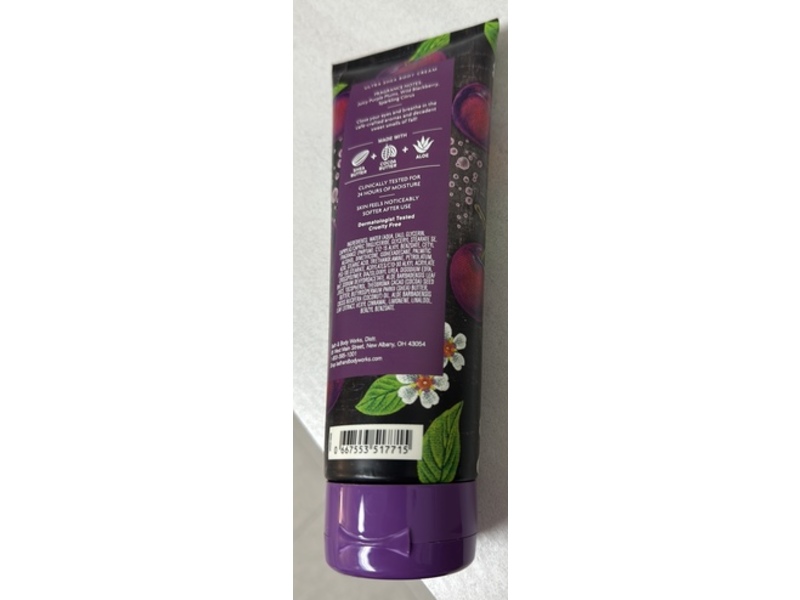 Bath & Body Works Ultra Shea Body Cream, Sparkling Plum Prosecco, 8 fl oz/226 g