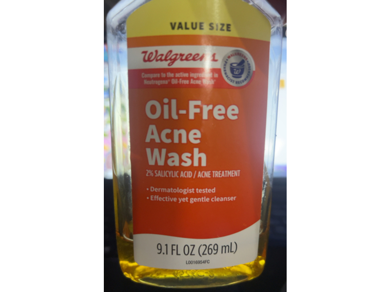 Walgreens Oil - Free Acne Wash, 2 % Salicylic Acid, 9.1 fl oz/269 mL