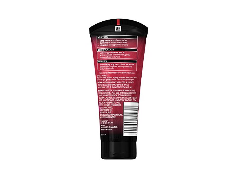 Olay Regenerist Detoxifying Pore Scrub Cleanser, 5.0 Fluid Ounce